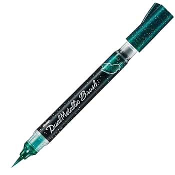 Amazon.com: Pentel XGFH-DD Dual Metallic Brush, Green +